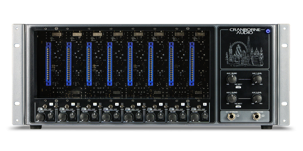 500ADAT - ADAT Expander, Summing Mixer, and 8-slot 500 Series Rack